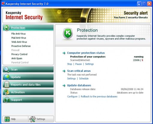 Kaspaersky Internet Security 2009