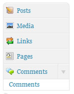 Wordpress Dashboard Admin Menu