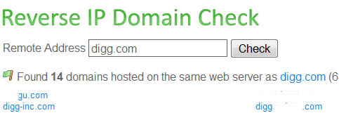 Reverse IP Domain Check