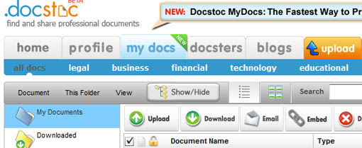 Docstoc Sync