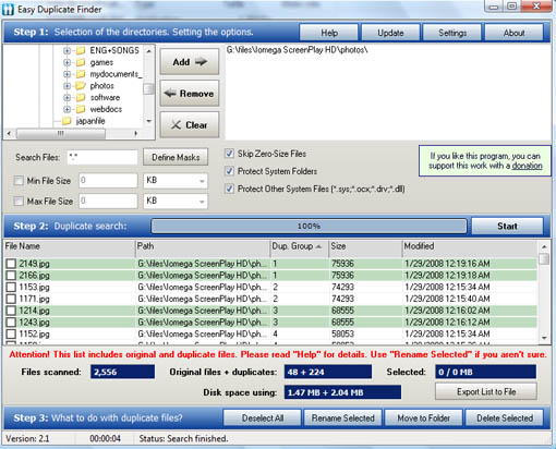 Easy Duplicate File Finder