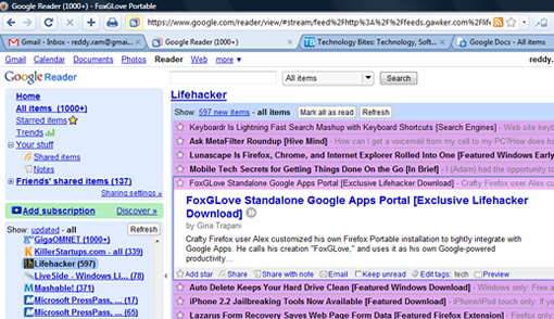 FoxGLove Firefox and Google Chrome Google Apps
