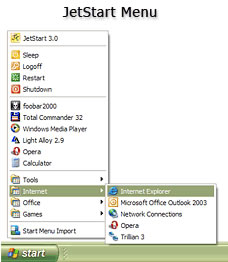 Jetstart Start Menu
