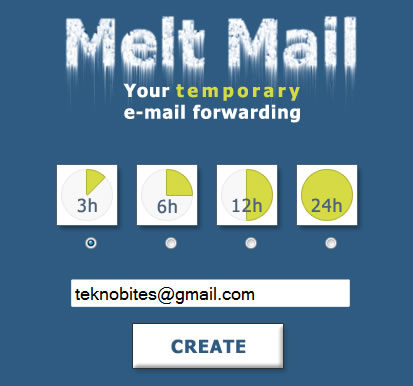 Melt Mail Temporary Disposable Email Address