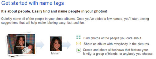 Picasa Name Tags