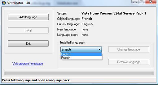 Language Pack Windows Vista Home Premium Sp2