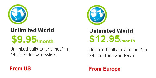 Unlimited World Calls