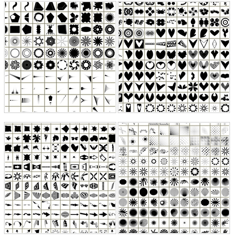 free photoshop tech shapes