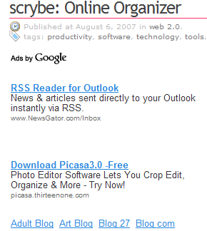 adsense related words