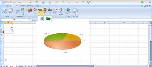 live documents spreadsheet