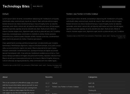 hemingway dark wordpress theme