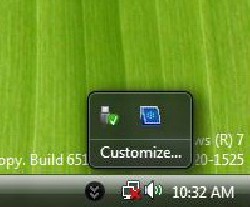 Windows 7 System Tray