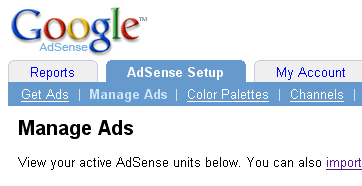 Manage Adsense ads Manage Adsense ads