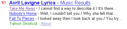 yahoo lyrics