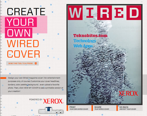 Wired has such a tool which allows you to put your face on wired magazine 