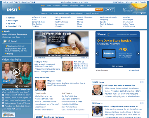 Msn Launches New Home Page Technology Bites