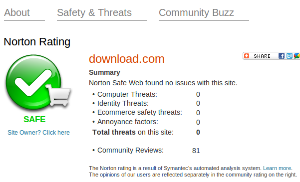Norton Safe Web