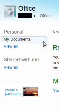 Office Web Apps - My Documents