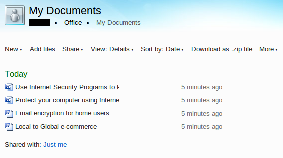 Office Web Apps Documents