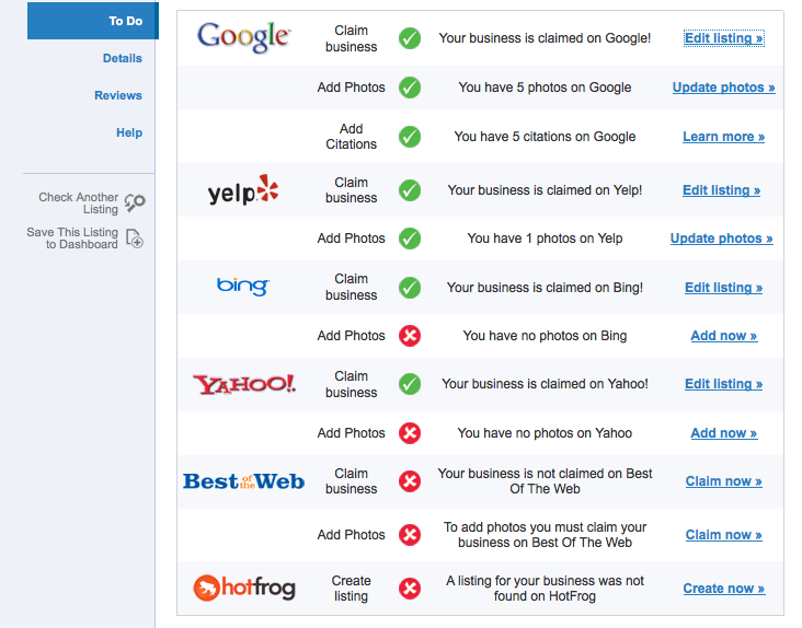 get listed