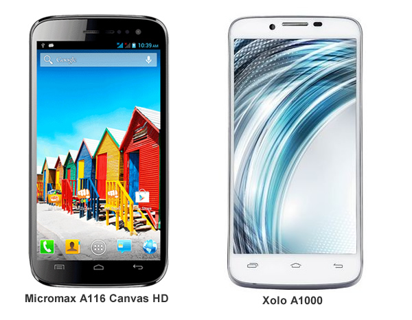 MicromaxA116-vs-Xolo-A1000