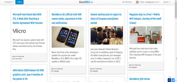 Multiplx Google Reader Alternative