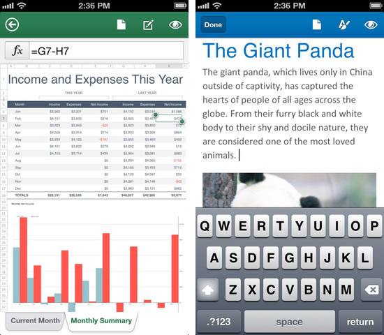 Microsoft Office for iPhone Released