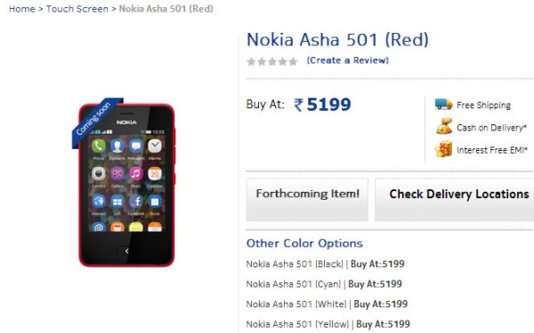 Nokia Asha 501 on Pre-Order