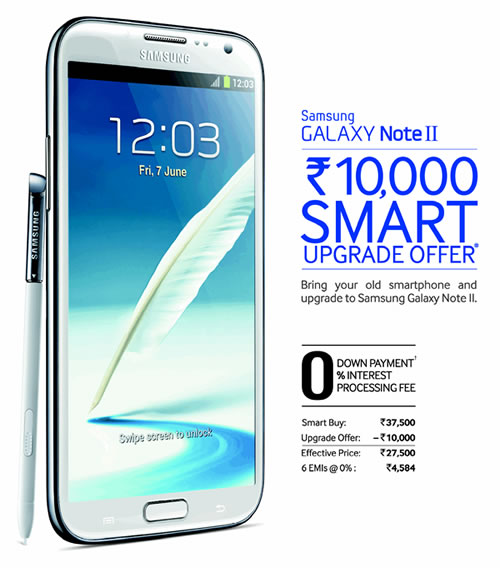 Samsung Galaxy Note II Cashback Offer