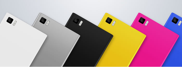 Xiaomi Mi3 available in different colors