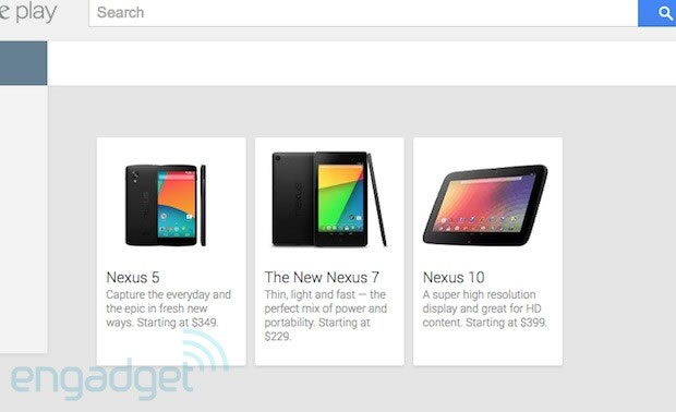 Nexus 5 Google Play Listing Appeared