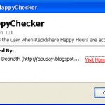 Find Rapidshare Happy Hours with HappyChecker Firefox Add-On