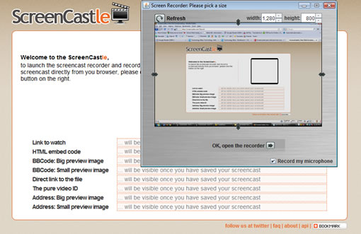 Record Screencasts in Browser with ScreenCastle