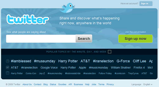 Twitter redesigns home page, highlights search