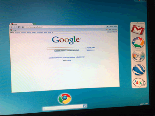 Google Chrome OS Screenshots leaked