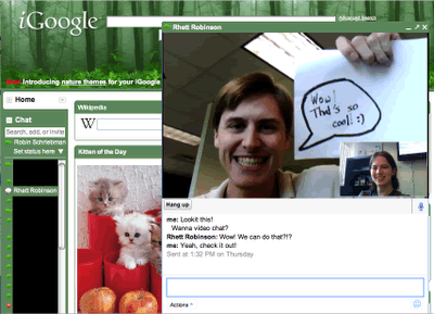 Video Chat in iGoogle