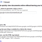 Open Documents online with Google Docs Viewer