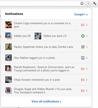 Google+ Notifications Extension for Google Chrome