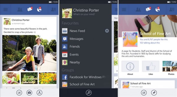 Facebook App for Windows Phone Updated with New Features