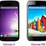 Micromax Canvas HD and Canvas 4 Comparison review