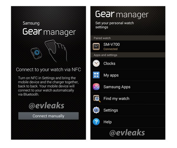 Galaxy Gear Smartwatch Manager App Leaked