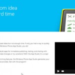 Windows phone app studio announced