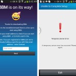BBM for Android Errors