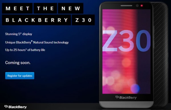 BlackBerry Z30 Launched In India