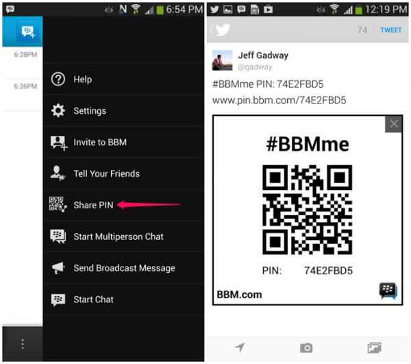 BBM for Android and iOS Updated with new features