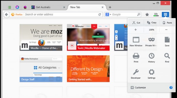 Australis lands in Firefox nightly builds