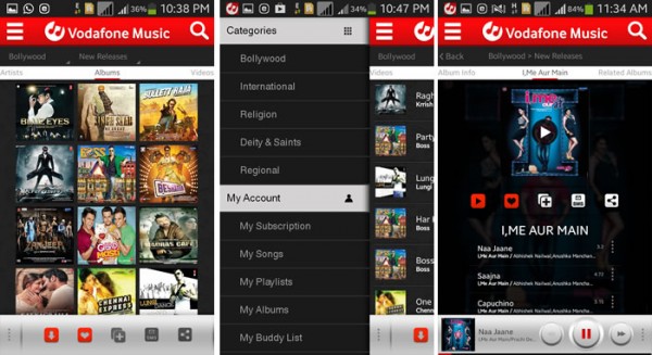 Vodafone Music Streaming Service launched in India