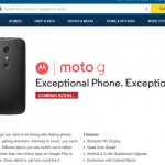 Flipkart listed Moto G