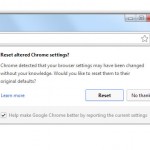 Google Chrome warns users when Chrome settings hijacked