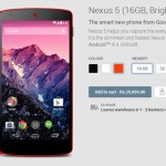 Google Nexus 5 Red is now available